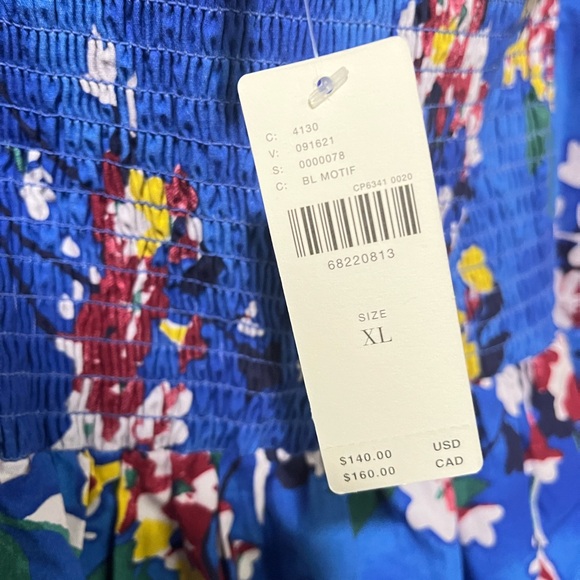 Anthropologie Blue Floral Mini Dress - Picture 5 of 6